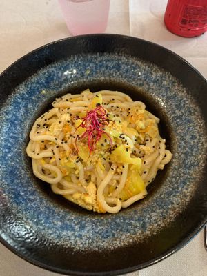 An interesting take on Thai noodles.  at Amaranto in Ravenna