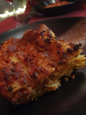 Lasagna veg at Amaranto in Ravenna