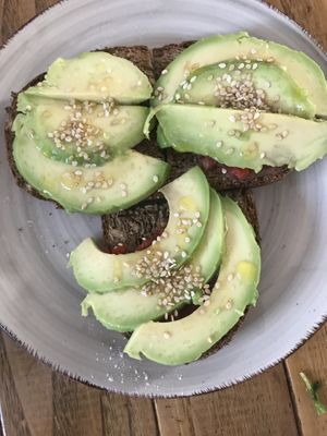 Avocado toast  at Il Borgo Verde in Frascati