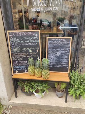 Menu at Il Borgo Verde in Frascati