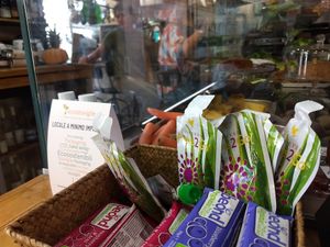 Through the tasty glass... at Il Borgo Verde in Frascati