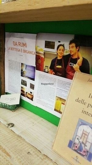 The owners  at Rumi Bottega Organica in Rome