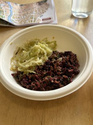 Salad bits  at Rumi Bottega Organica in Rome