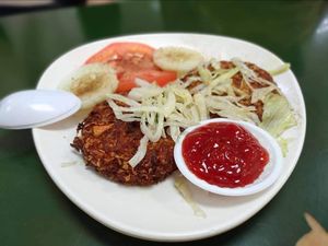 Veggie patty at Ananda Bhavan - Syed Alwi Rd in Central Singapore