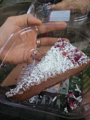 Amazing raw cheesecake!  at Vermont Juice Company in Burlington