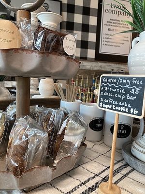 Vegan desserts  at Two Cafe and Boutique in Chagrin Falls