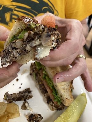 Black bean burger  at Two Cafe and Boutique in Chagrin Falls