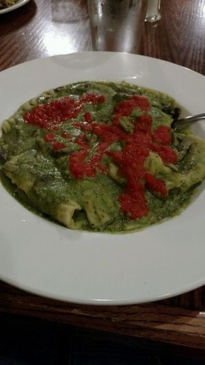 vegan ravioli  at Soup Spoon Cafe in Lansing