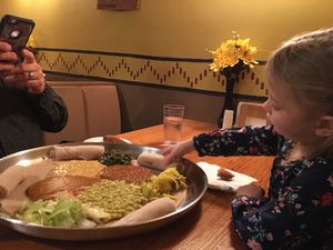 Vegetarian platter for two at Altu's in East Lansing