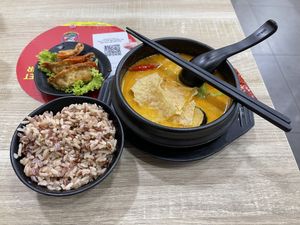 Laksa Yong Tau Foo with brown rice  at Greendot 绿一点 - Paya Lebar in Central Singapore