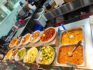 Dishes for bento at Greendot 绿一点 - Paya Lebar in Central Singapore