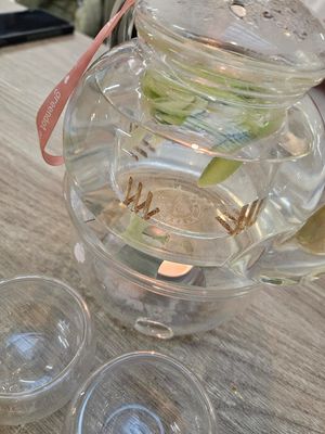 Lemongrass hot tea ~ 1/1/24 at Greendot 绿一点 - Paya Lebar in Central Singapore