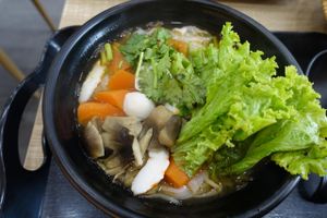 Tom yam noodle (kway tiao) at Greendot 绿一点 - Paya Lebar in Central Singapore