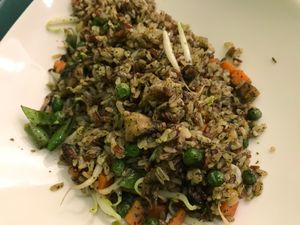 Xiang Chun brown rice  at Kampung Senang EcoHarmony Cafe 轻安地球村 in Central Singapore