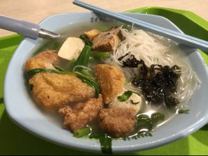 Yong tao foo with beehoon  at Tanaka Vegetarian 田中素食 - Fajar in West Singapore