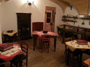 Dining room at Locanda Itinerande in San Lorenzo Dorsino