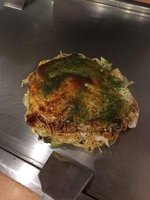 Vegetarian option  at Yakeppachi in Hiroshima