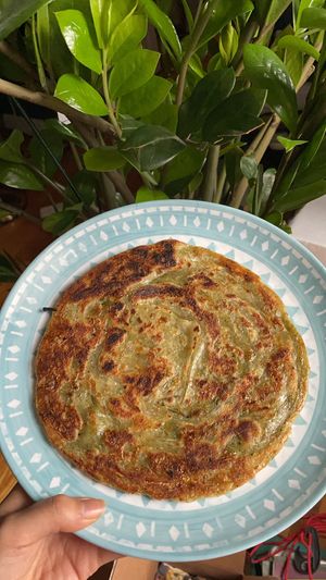 My favorite Taiwanese breakfast pancakes ❤️ at Lily's Vegan Pantry in New York City