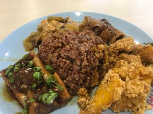 Cai fan at SIN - Ba Fang Vegetarian 八方素食 - T2 in East Singapore