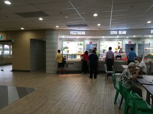 Food and Soya bean place. at SIN - Ba Fang Vegetarian 八方素食 - T2 in East Singapore