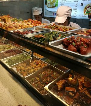 The selections at SIN - Ba Fang Vegetarian 八方素食 - T2 in East Singapore