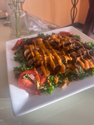 Mushroom steak  at Lov'n It Live in East Point