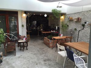 Inside at Blue Gate Cafe  in Chiang Mai