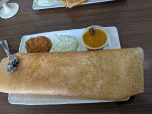 Plain Thosai at Ananda Bhavan - Buffalo Rd in Central Singapore