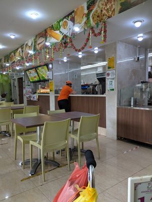 Inside of shop, quite empty which is nice at Ananda Bhavan - Buffalo Rd in Central Singapore