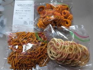 $8.50 for 3 packets at Ananda Bhavan - Buffalo Rd in Central Singapore
