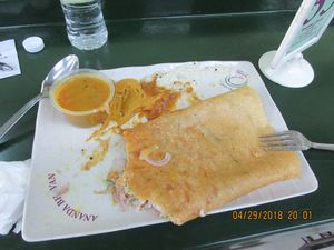 Large Onion Dosi at Ananda Bhavan - Buffalo Rd in Central Singapore