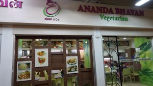 restaurant shop front at Ananda Bhavan - Buffalo Rd in Central Singapore