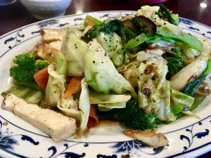 tofu with seared veggies at An Lac Hanh in South El Monte