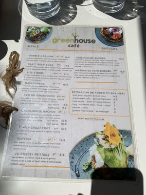 Great atmosphere with amazing variety, bright clean  healthy and fresh food!  at Greenhouse Cafe in Caloundra