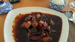 Eggplant Schezwan w/ Tofu at Taste of Thai Cuisine in Roswell