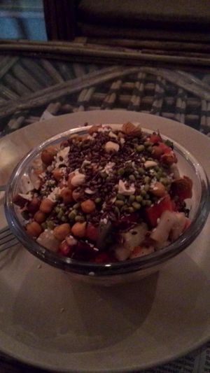 Pineapple salad at Soul Kitchen in Rishikesh