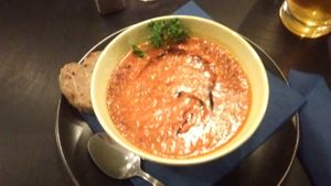 Soup at Vegan Inspiratsioon in Tallinn