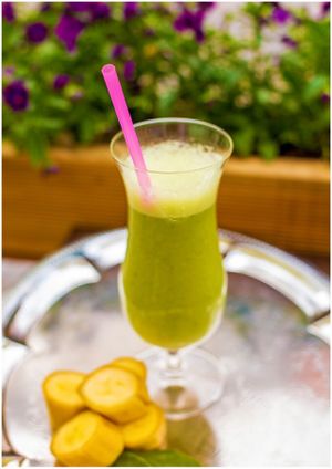 Spinach smoothie. at Vegan Inspiratsioon in Tallinn