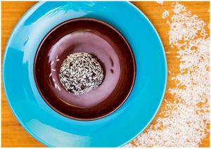 Vegan rum ball. at Vegan Inspiratsioon in Tallinn