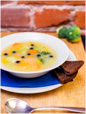 Broccoli and carrot soup aka dailysoup at Vegan Inspiratsioon in Tallinn