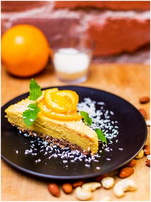 Raw cake at Vegan Inspiratsioon in Tallinn