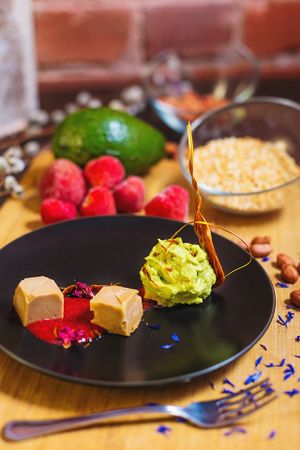 House dessert at Vegan Inspiratsioon in Tallinn