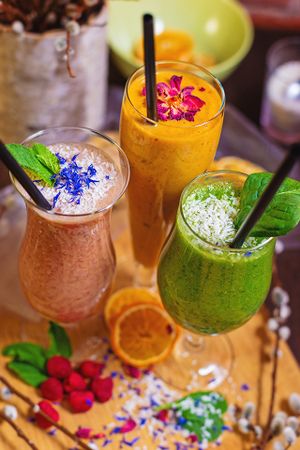 Special smoothies at Vegan Inspiratsioon in Tallinn