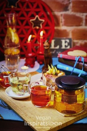 A large tea selection  at Vegan Inspiratsioon in Tallinn