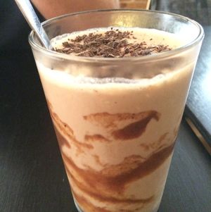 snickers smoothie at Vegan Inspiratsioon in Tallinn