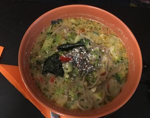 Soba soup at Vegan Inspiratsioon in Tallinn