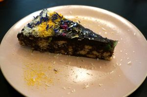 Estonian cake at Vegan Inspiratsioon in Tallinn