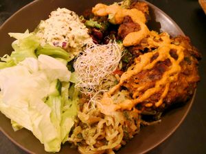 Protein bowl at Vegan Inspiratsioon in Tallinn