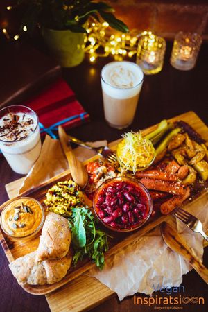 Breakfast platter  at Vegan Inspiratsioon in Tallinn