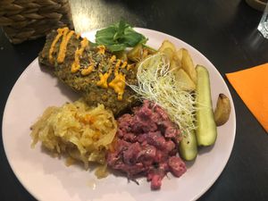 Lentil “Meat”loaf  at Vegan Inspiratsioon in Tallinn
